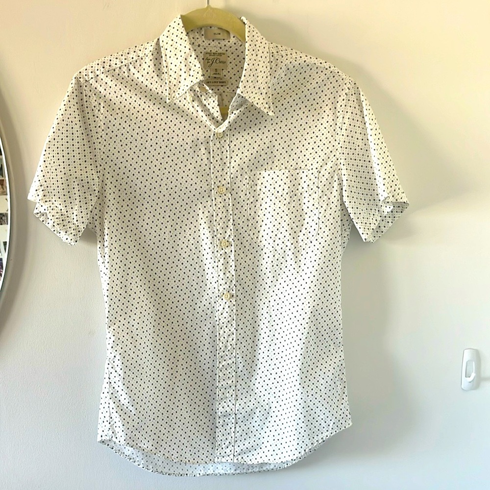 Men’s J.Crew  White organic cotton Button-down shirt